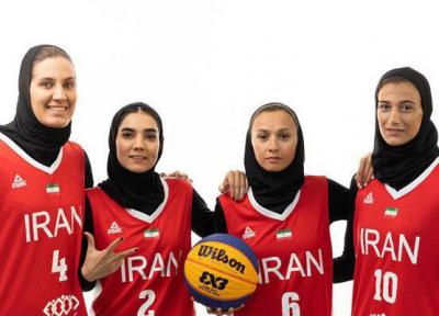 پیروزی تیم بسکتبال سه نفره بانوان ایران مقابل مغولستان