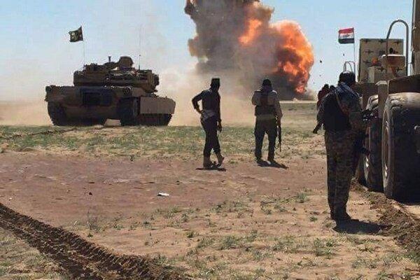 یورش داعش به خودروی حامل نیروهای عراقی در دیالی